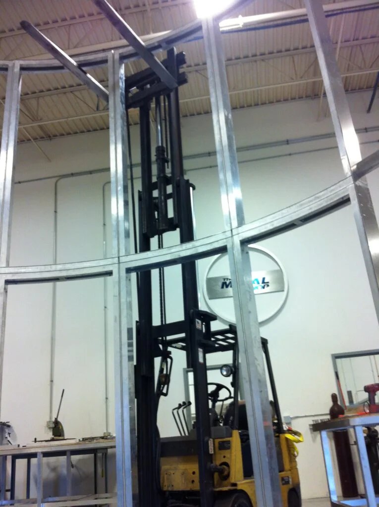 Fabricated component ready for finishing